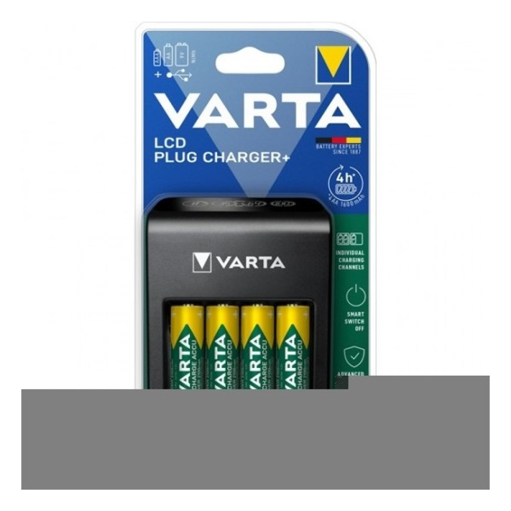 Varta 57687 Lcd Plug Charger 4Xaa 2100 Mah AYDOS Şarj Cihazları & Kitler Fiyatı