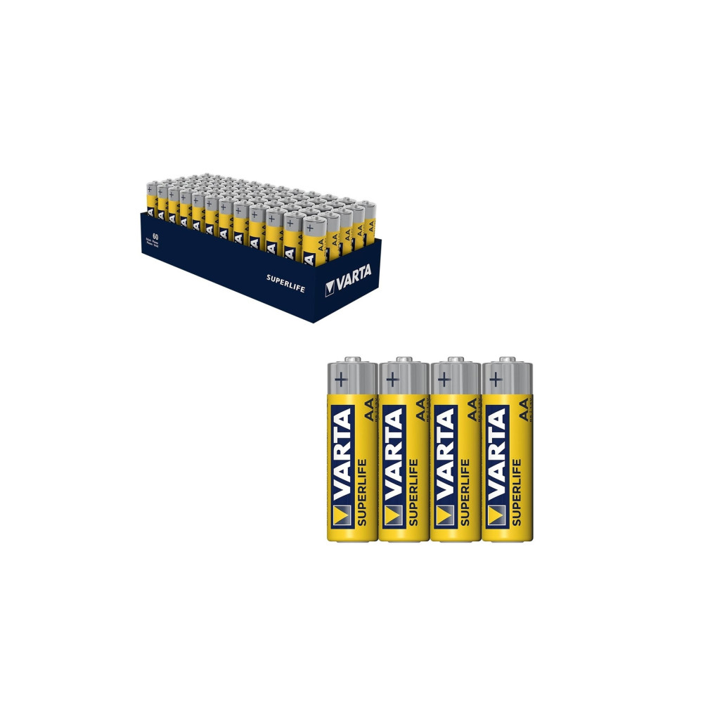 Varta 60 Adet Kalem Pil Aa Superlife Çinko Karbon Kumanda Pili Piller & Şarj Cihazları Fiyatı