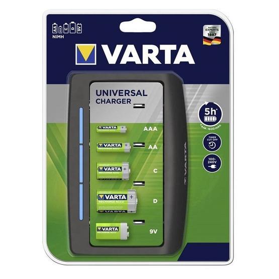 Varta 9998287LCD Universal USB AA, AAA, C, D, 9V Pil Şarj Cihazı