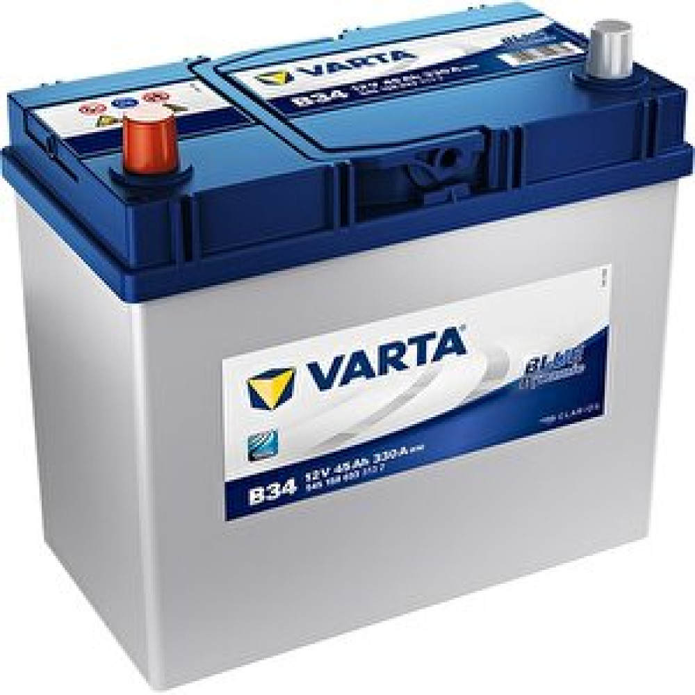 Varta B34 45ah Blue Dynamic Ters Dar Akü Akü Fiyatı