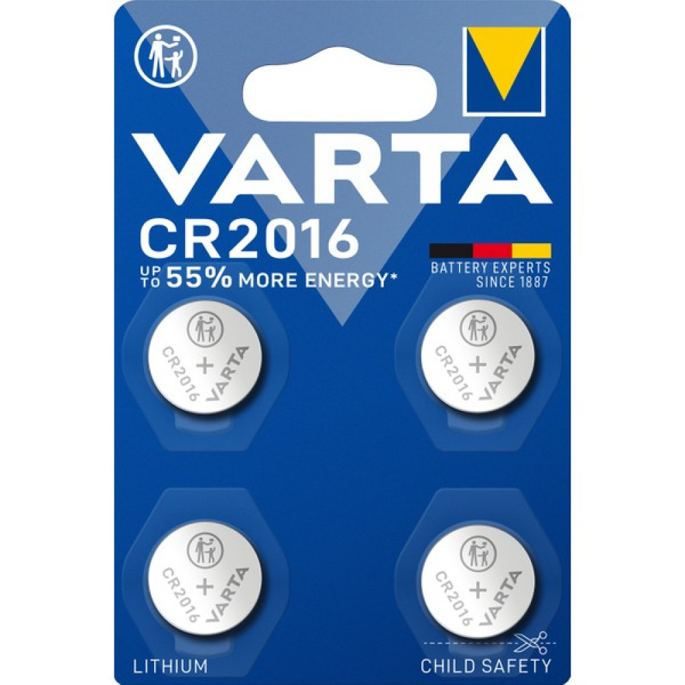 VARTA CR2016 'li Lityum Düğme Pil 4'lü paket Normal & Şarj Edilebilir Piller Fiyatı