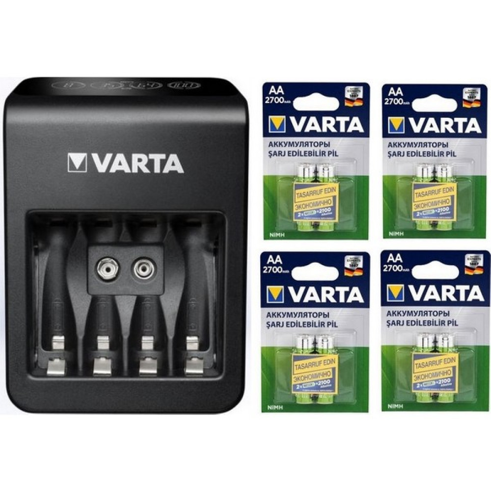 Varta LCD Plug+ Plus Şarj Cihazı + 8*2700 Mah Aa Şarjlı Pil Şarj Cihazları & Kitler Fiyatı