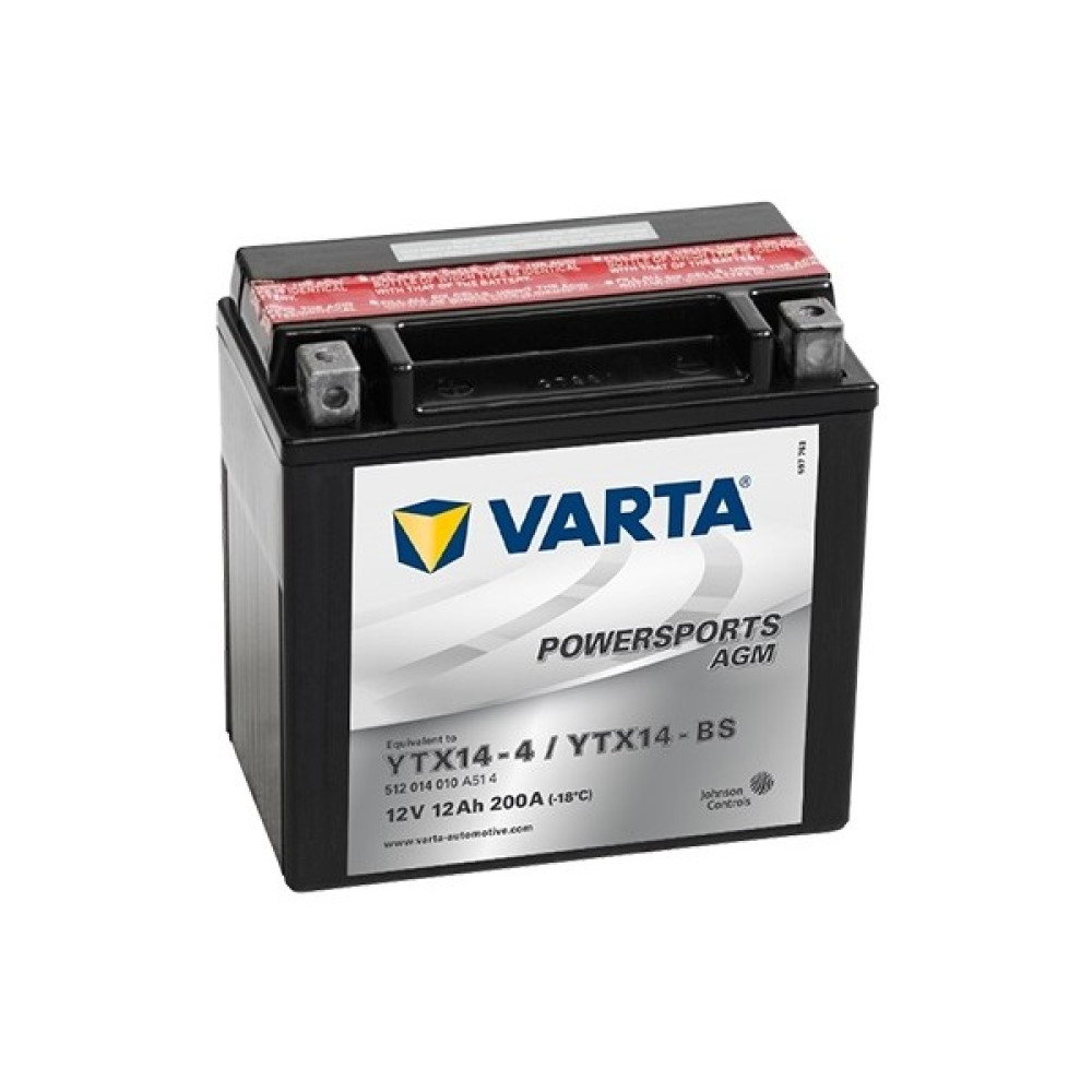 Varta Motosiklet Aküsü Ytx14-Bs (Piaggio Gtv250) Akü Fiyatı