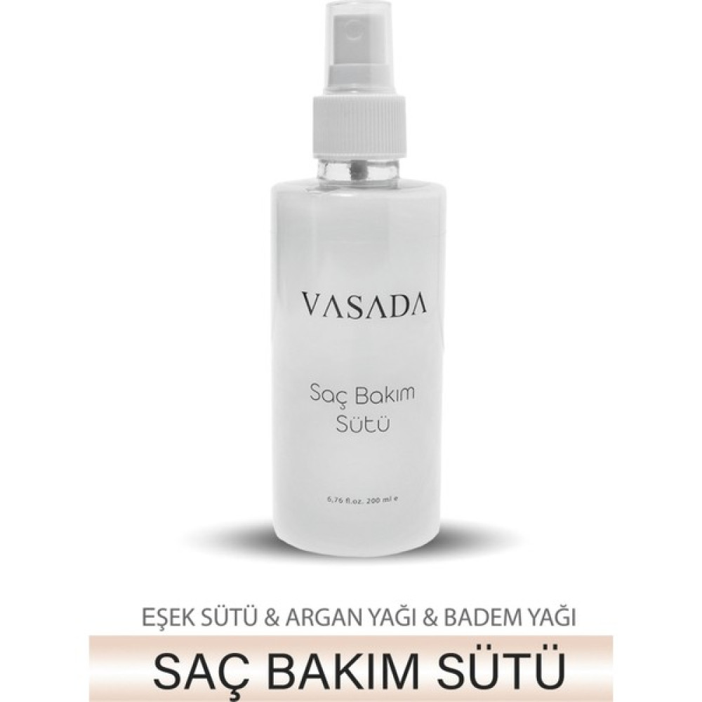 Vasada Saç Bakım Sütü Keratin Kolajen Biotin ve Eşek Sütü Katkılı 200 ml - 1 Siyah Saç Şekillendirici Sprey Fiyatı