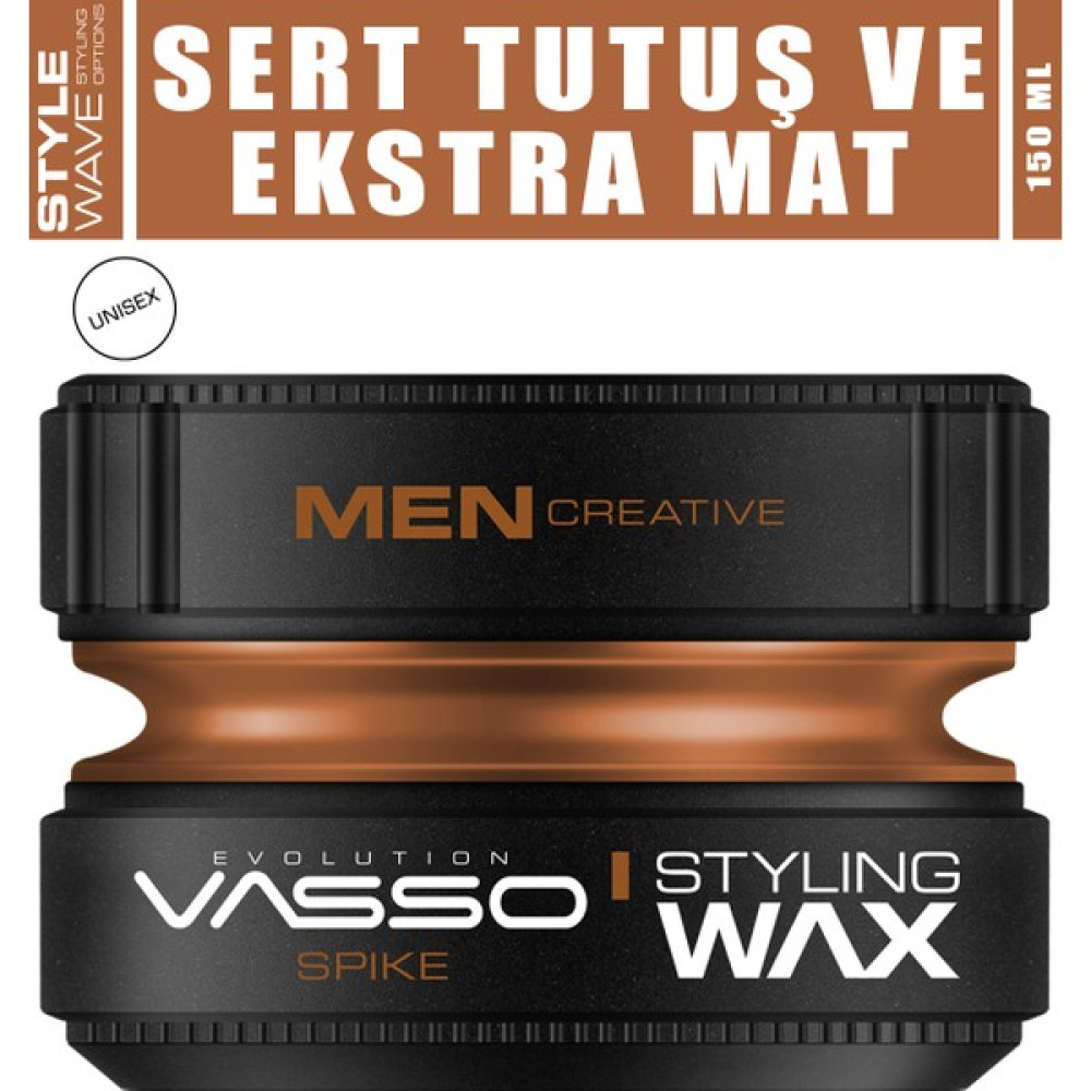 Vasso 24 Saat Ekstra Sert Tutuş Güçlü Ve Mat Görünümlü Killi Wax - Spike Pro Clay Wax 150 ml 8699216347621 Saç Şekillendirici Krem Fiyatı