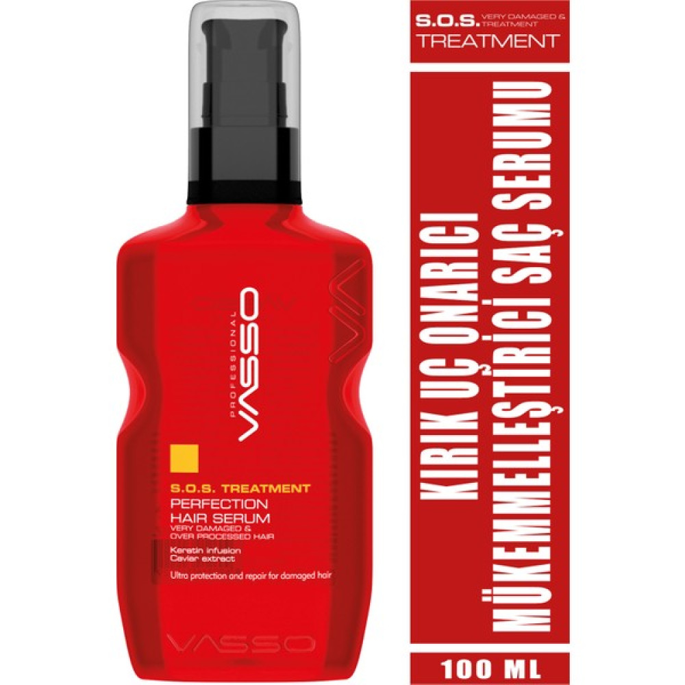 Vasso Aşırı Yıpranmış Saçlar Için Keratinli Acil Kurtarma Kırık Uç Onarıcı Serum -hair Serum 100 ml Saç Bakım Maskeleri & Serumlar & Spreyler Fiyatı