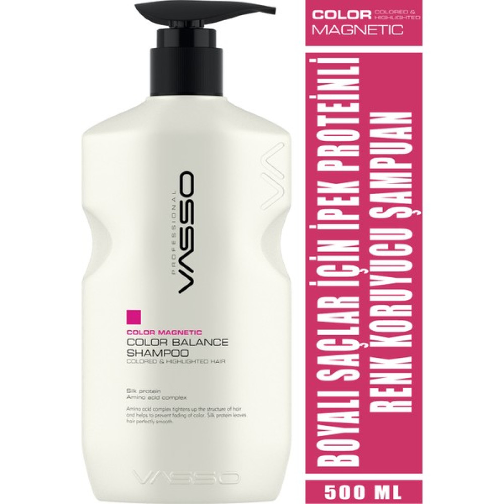 Vasso Boyalı Saçlar Için Ipek Proteinli Parlaklık Ve Canlılık Veren Şampuan - Color Magnetic 500 ml 8699216349090 Oto Boyaları Fiyatı