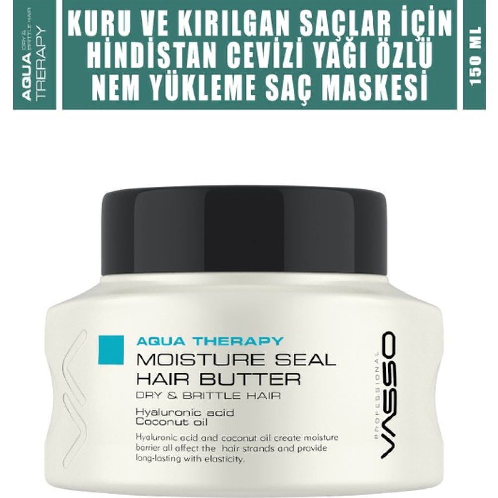 Vasso Hindistan Cevizi Yağı Özlü Nem Yükleme Maskesi - Vasso Aqua Therapy 150 ml 8699216349151 Saç Bakım Maskeleri & Serumlar & Spreyler Fiyatı