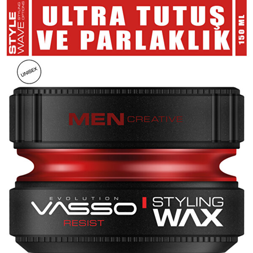 Vasso Kısa Saçlar Için 24 Saat Ultra Tutuş Ve Parlaklık Veren Wax - Resist Pro Aqua 150 ml 8699216347577 Saç Şekillendirici Krem Fiyatı