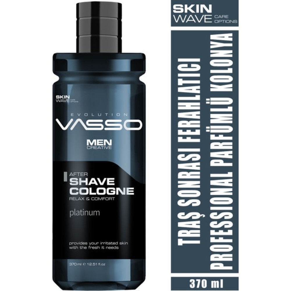 Vasso Tıraş Sonrası Ferahlatıcı Profesyonel Parfümlü Kolonya - Vasso Men Platinium 370 ml 8699216347461 Tıraş Sonrası Bakım Fiyatı