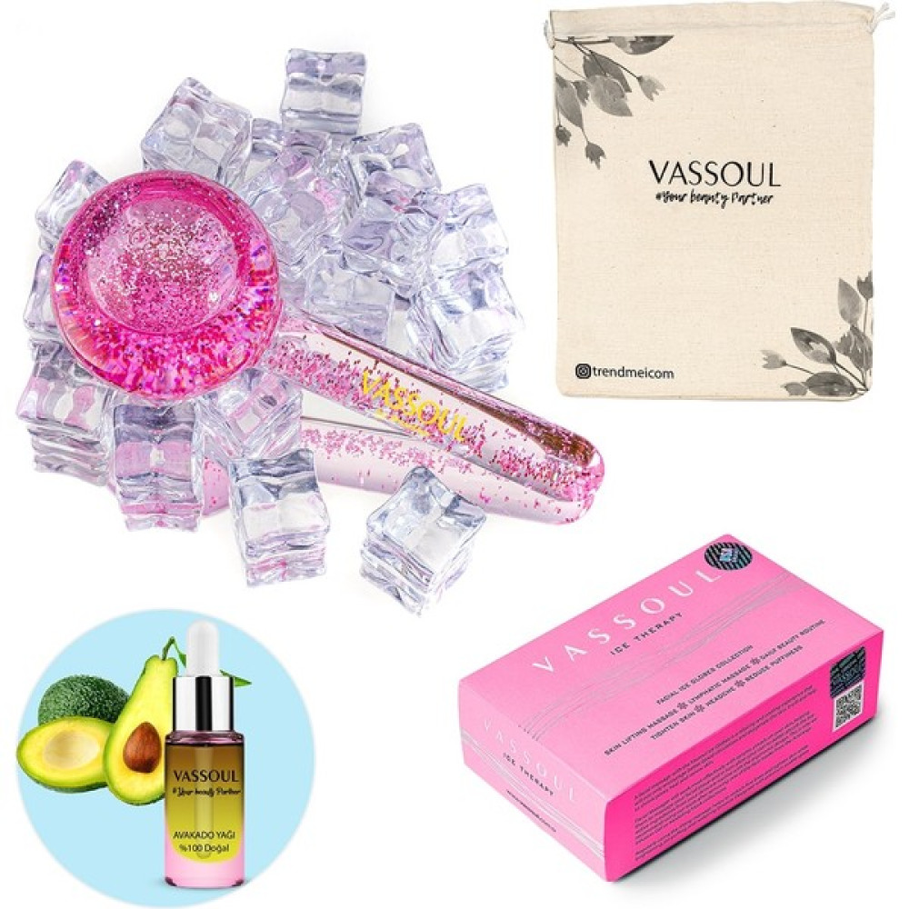 Vassoul Aydınlatıcı Ice Globe Buz Küresi Soğuk Terapi Topu Pink + Avokado Yağı Ice Roller Pembe Oto Boyaları Fiyatı