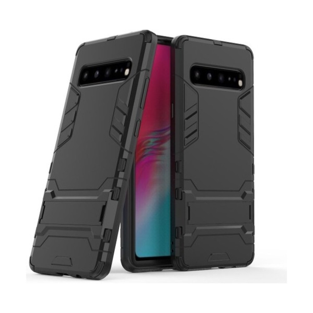 Vast Universe Samsung Galaxy S10 5g Için Çift Katmanlı Tpu +Pc Korumalı Standlı Kılıf Kapaklı (Yurt Dışından) - Siyah Cep Telefonu Kılıfı Fiyatı