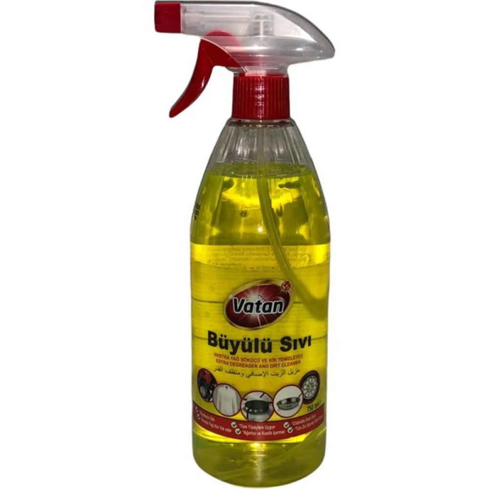 Vatan Büyülü Sıvı Ekstra Yağ Sökücü ve Kir Temizleyici 750 ml Oto Boyaları Fiyatı