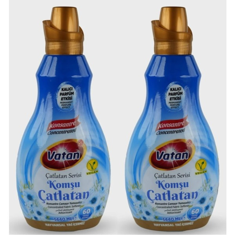 Vatan Komşu Çatlatan Konsantre 1440 ml 60 Yıkama 2ADET - 1,44 lt Yumuşatıcı Fiyatı