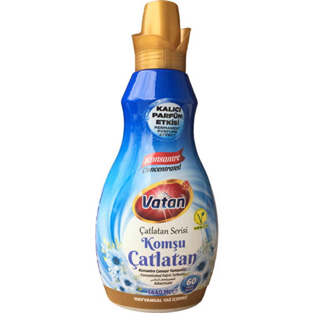 Vatan Komşu Çatlatan Konsantre Çamaşır Yumuşatıcı 1440ML - 1,44 lt Yumuşatıcı Fiyatı