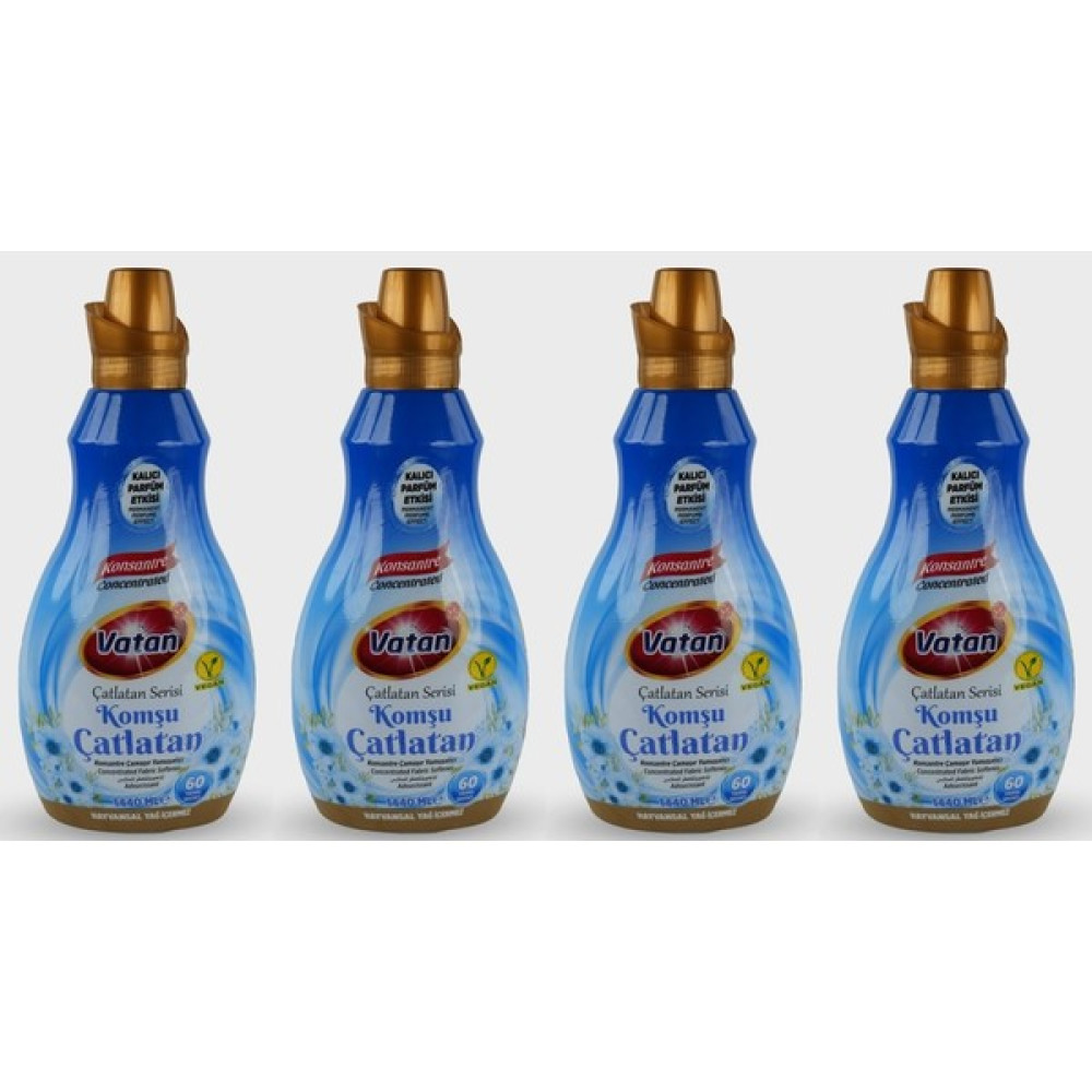 Vatan Komşu Çatllatan Konsantre 1440 ml 60 Yıkama 4 Adet - 1,44 lt Yumuşatıcı Fiyatı