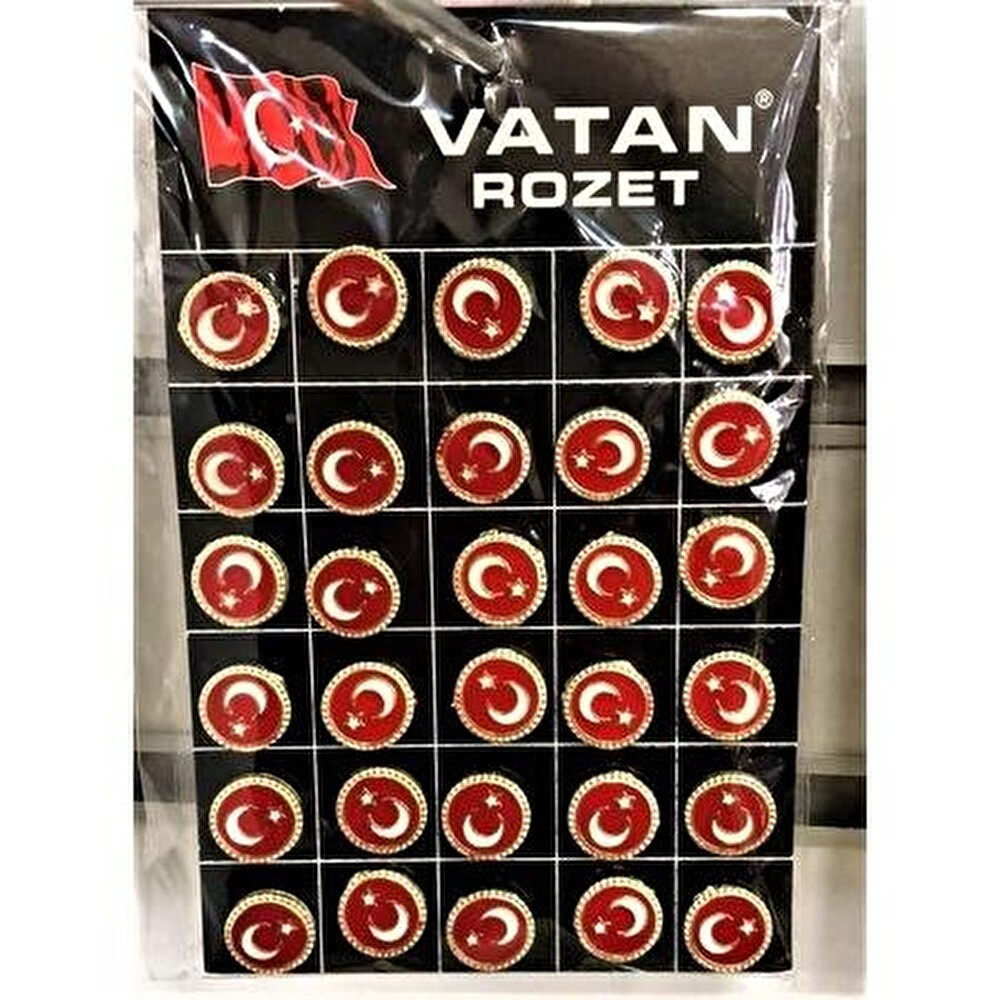 Vatan Türk Bayraği Rozeti Vt605 Ofis Malzemeleri Fiyatı