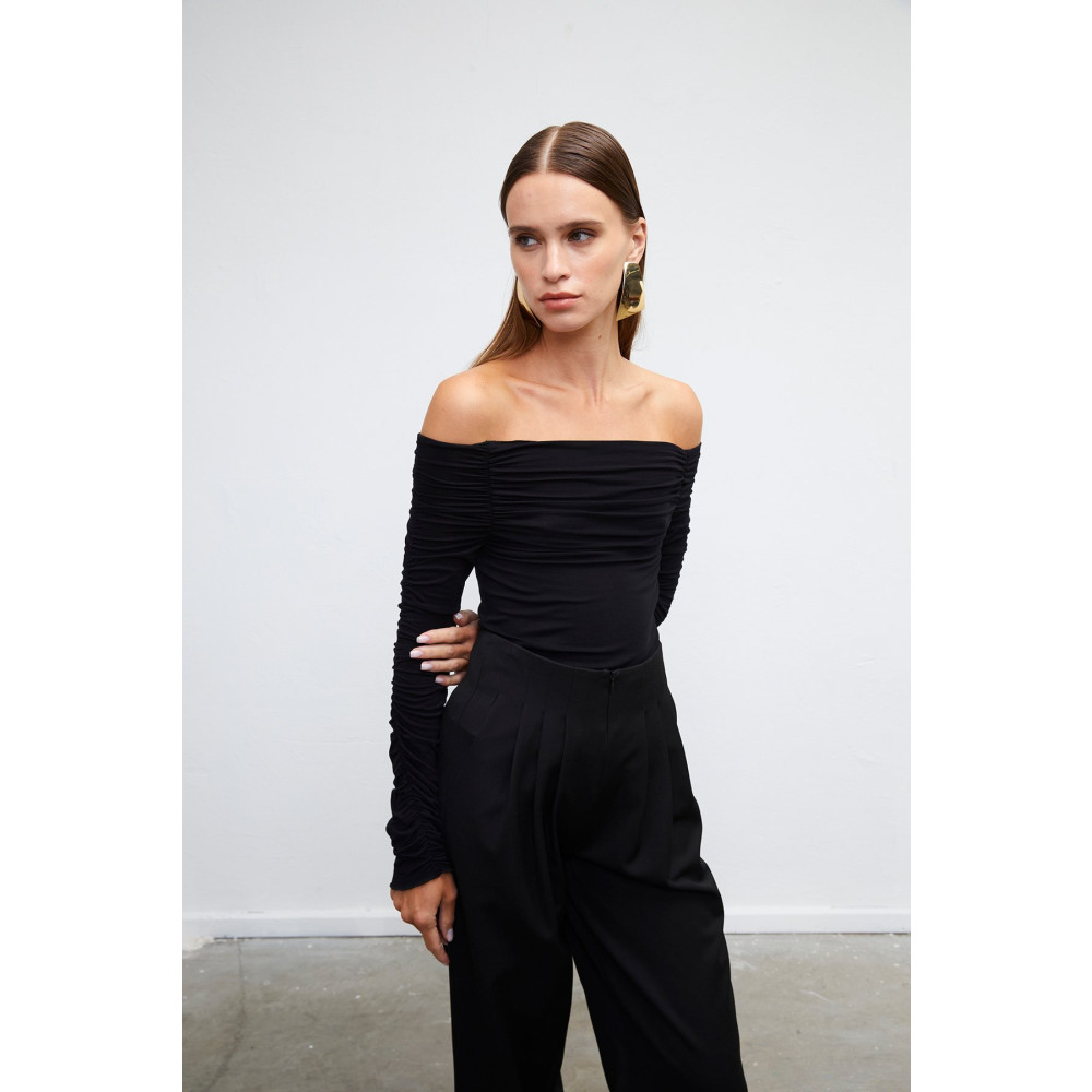 VATKALI Drapeli top - Premium collection XS Beden Bluz Fiyatı