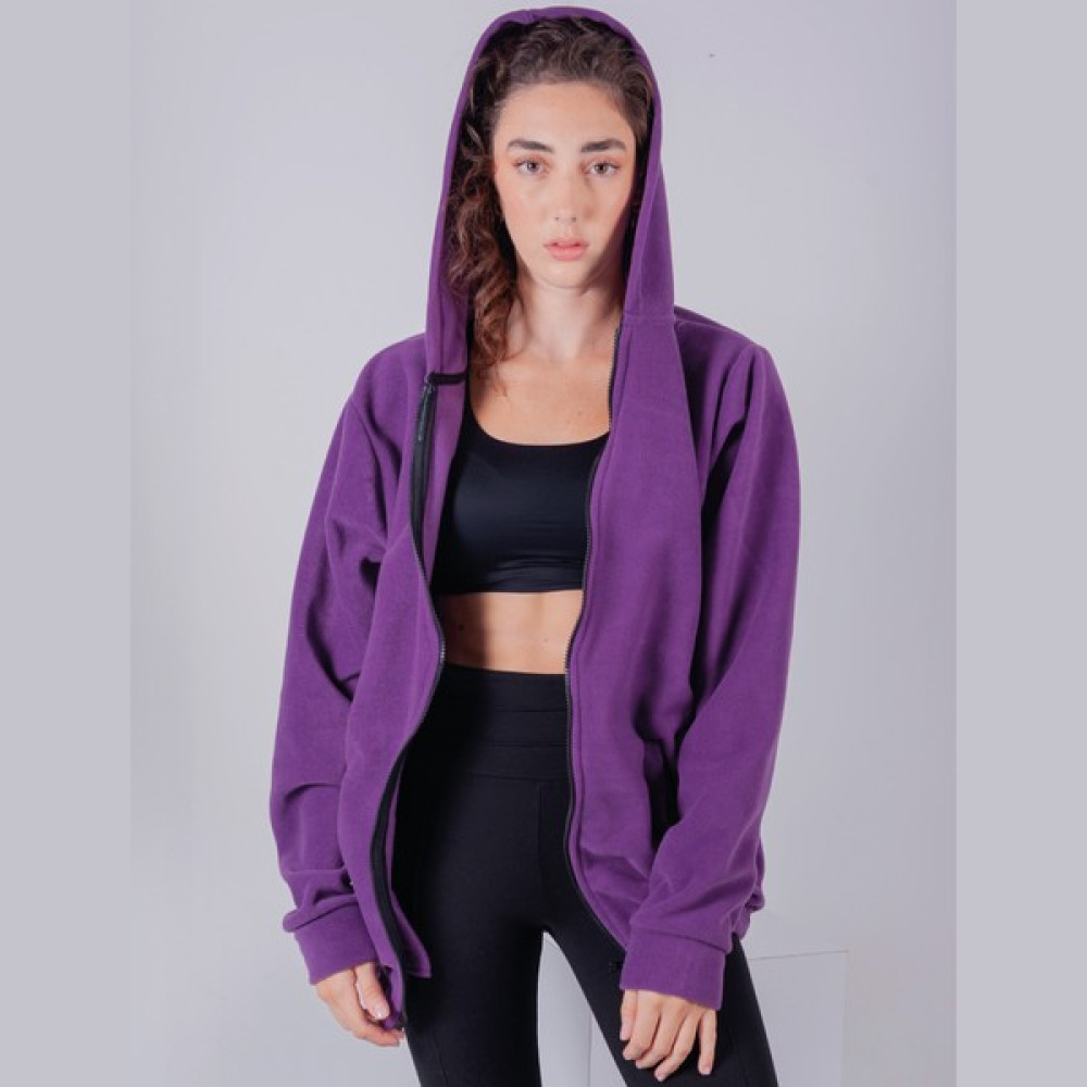 Vatkalimon Kadın Erkek Fermuarlı Kapşonlu Polar Sweatshirt Bayan Ceket Fiyatı