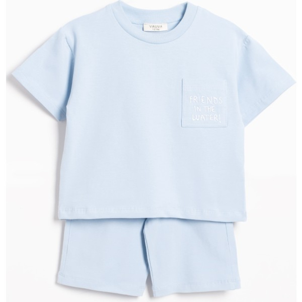 Vauva Cepli Takım T-Shirt Şort Unisex Çocuk Nakışlı Yazlık Takım Bebek Tulumu Fiyatı