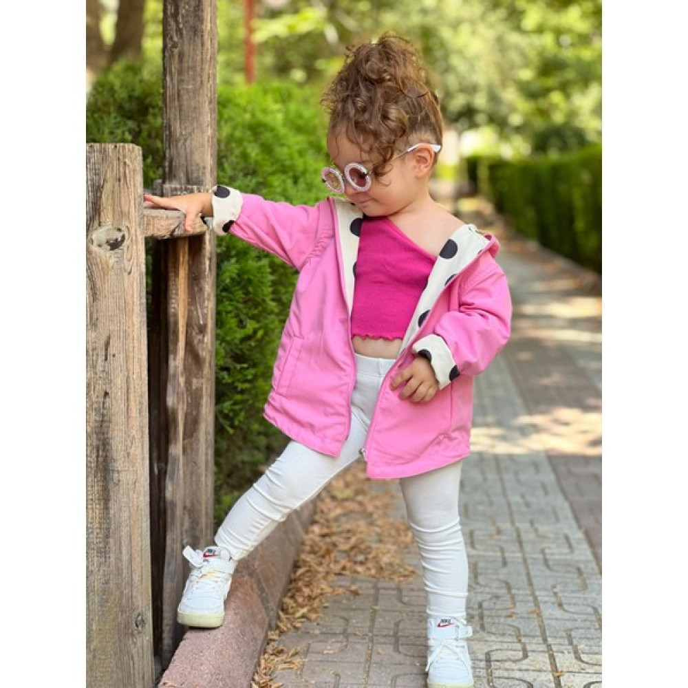 Vav Baby Kız Çocuk Çifttaraflı Trenç Yagmurluk Kız Çocuk Yağmurluk Fiyatı