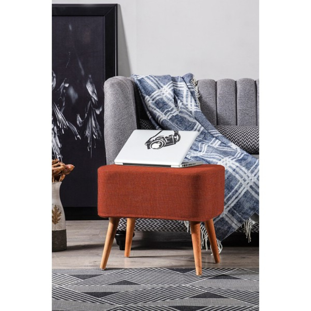 Vav Home Vavhome Holland Ayaklı Turuncu Puf Puf Fiyatı