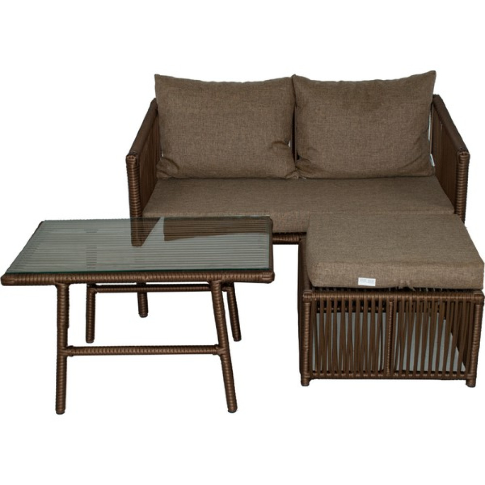 Vavrattan Berlin Mini Rattan Bahçe Balkon Köşe Takımı Küf Rengi Bahçe Mobilyası Takımı Fiyatı