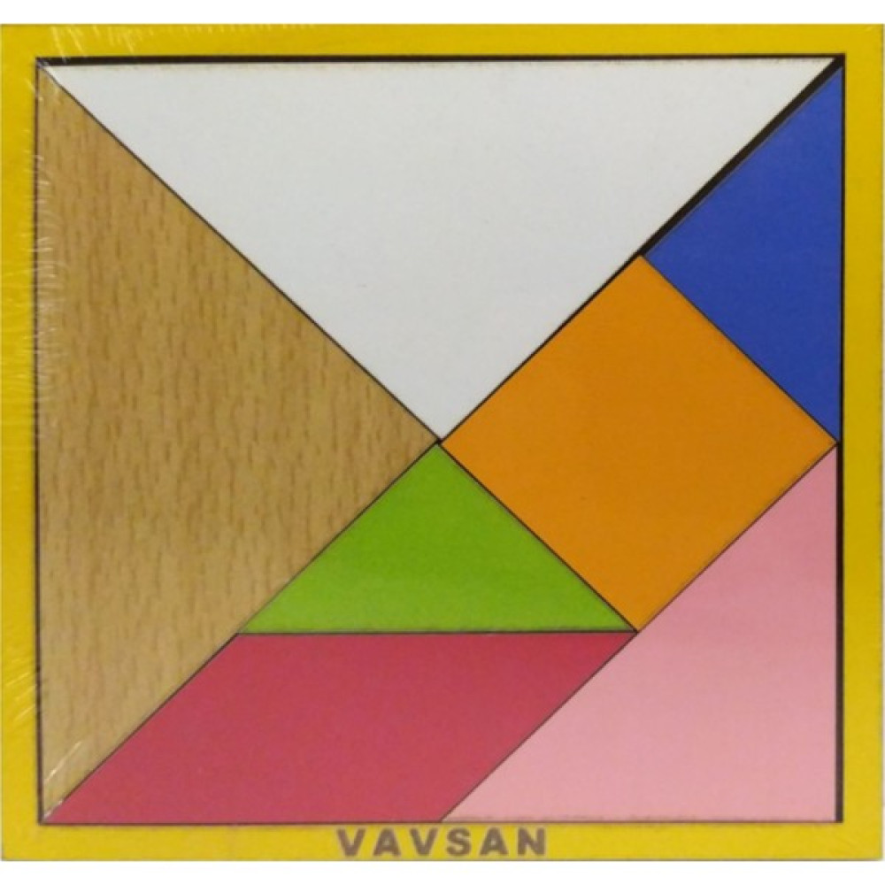 Vavsan Ahşap Renkli Tangram 12x12cm Eğitici Montessori Oyuncak Bebek Oyuncakları Fiyatı