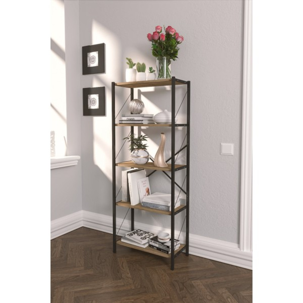 VayLife Dekoratif 5 Raflı Kitaplık 150 x 60 Beyaz Kitaplık Fiyatı