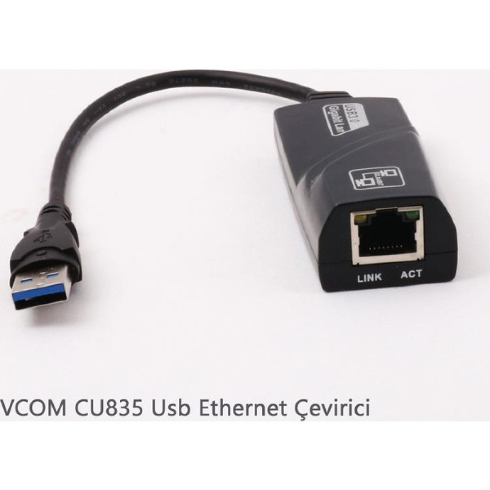 Vcom Cu835 Usb 3.0 To 10-100-1000 Ethernet Bilgisayar Çevirici ve Adaptörü Fiyatı