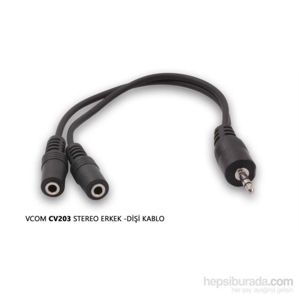 Vcom Cv203 3.5 Stereo Erkek To 3.5 Stereo 2-Diş Oto Boyaları Fiyatı