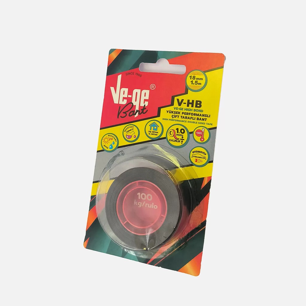 Ve-Ge Vege 18MMX1,5M V-Hb Çift Taraflı Bant 100 kg Rulo Diğer Fiyatı