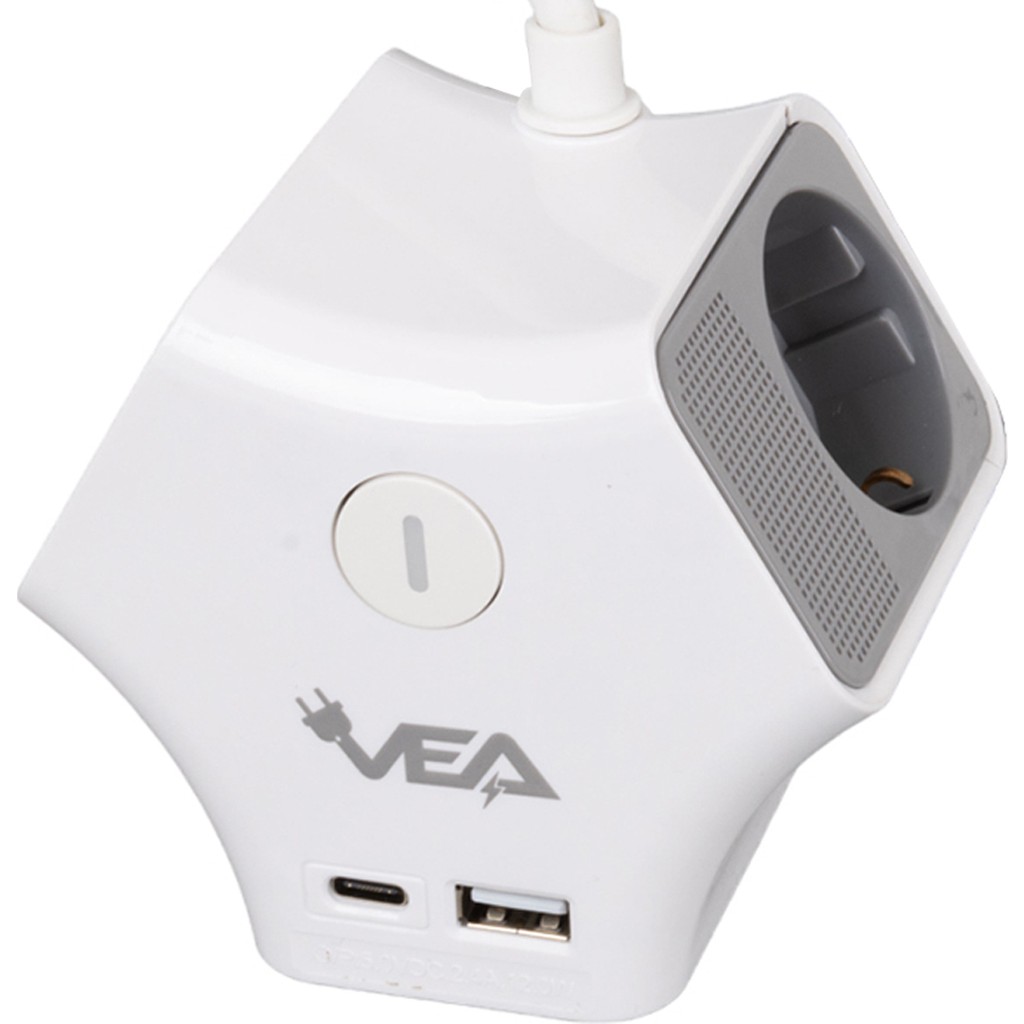 Vea VE-G903YC 3'lü Usb+ Type-C Girişli Anahtarlı 1.5 Metre Grup Priz Bilgisayar Çevirici ve Adaptörü Fiyatı