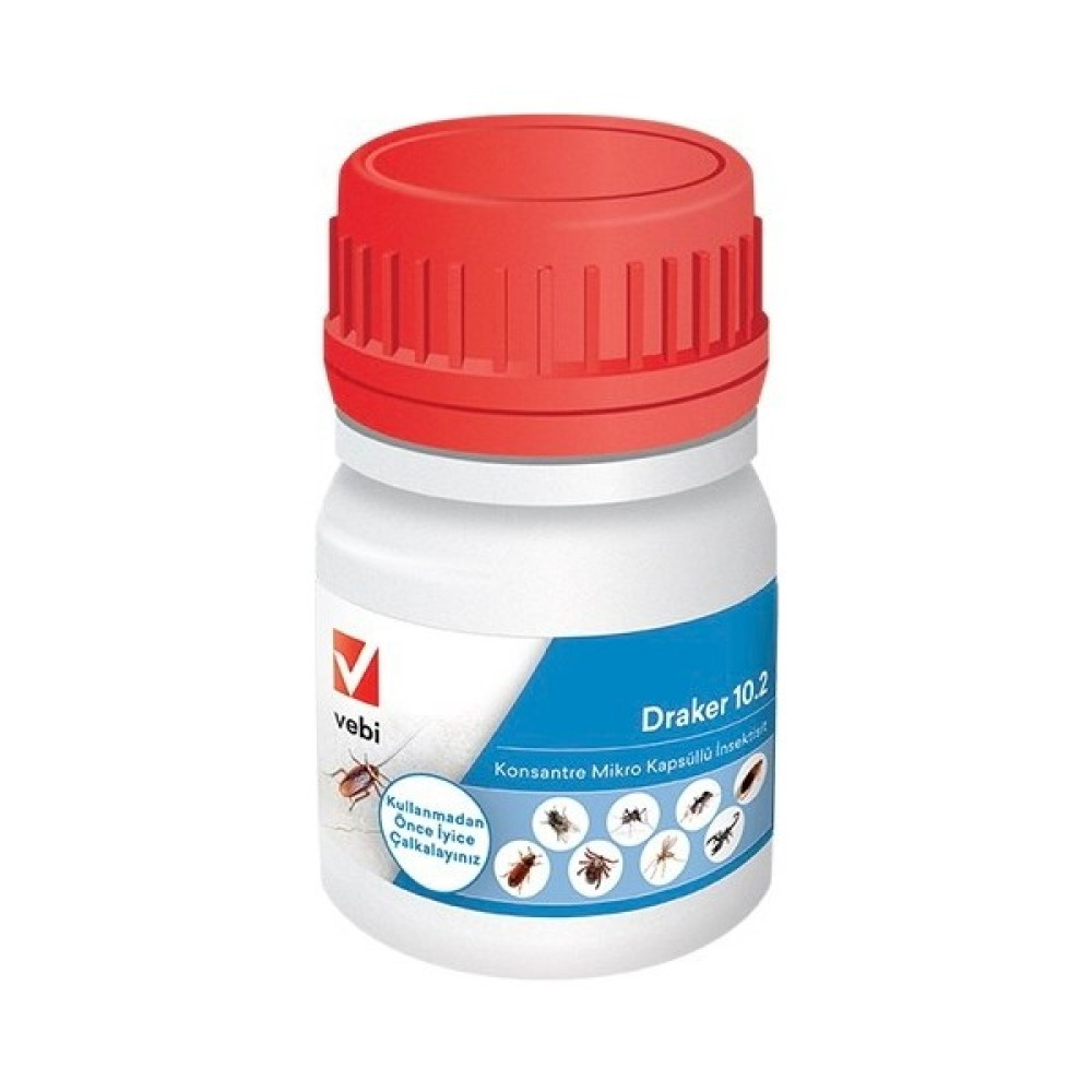 Vebi Draker 10.2 Cs -9 Haşereye Ruhsatlı Kokusuz Konsantre 2 x 50 ml Sinek-Kene-Haşere Kovucu Fiyatı