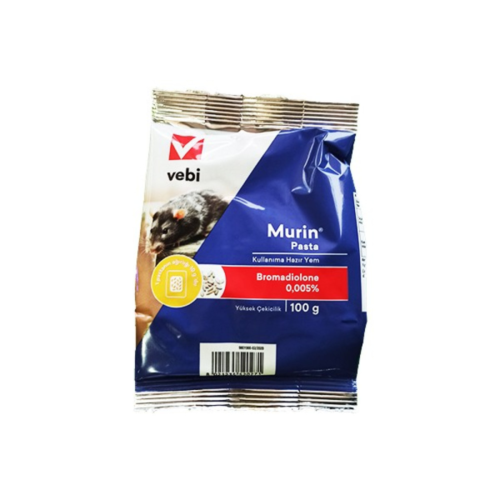 VEBİ Murin Fare Yemi Pasta Şeklinde 100 G - Mavi Oto Boyaları Fiyatı