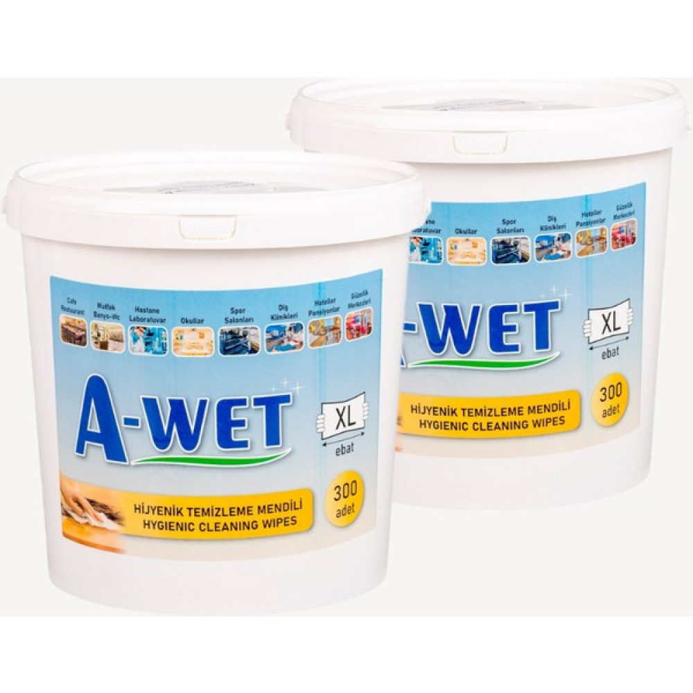 Vebox A-Wet Hijyenik Wet Wipes Kova Islak Mendil - 2'li 600 Yaprak Yüzeytemizleme Havlusu Bebek Bakım Fiyatı