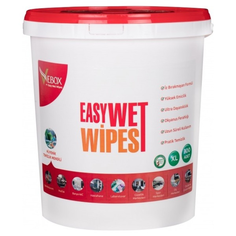 Vebox Easy Wet Wipes Hijyenik Islak Kova Mendil 300'LÜ Bebek Bakım Fiyatı
