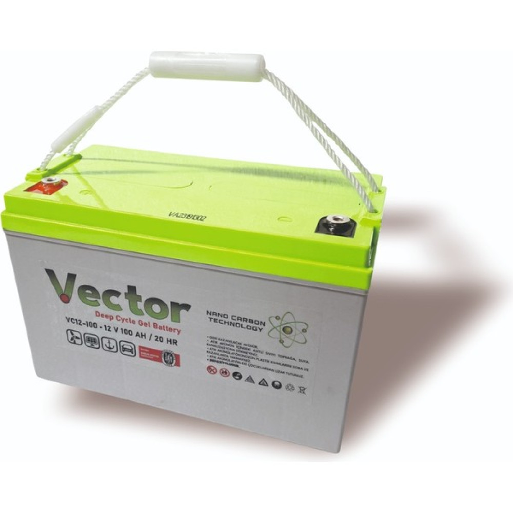Vector 12 V 100 Ah Amper Jel Akü Deep Cycle Nanocarbon (Üretim Yılı: 2024) Akü Fiyatı