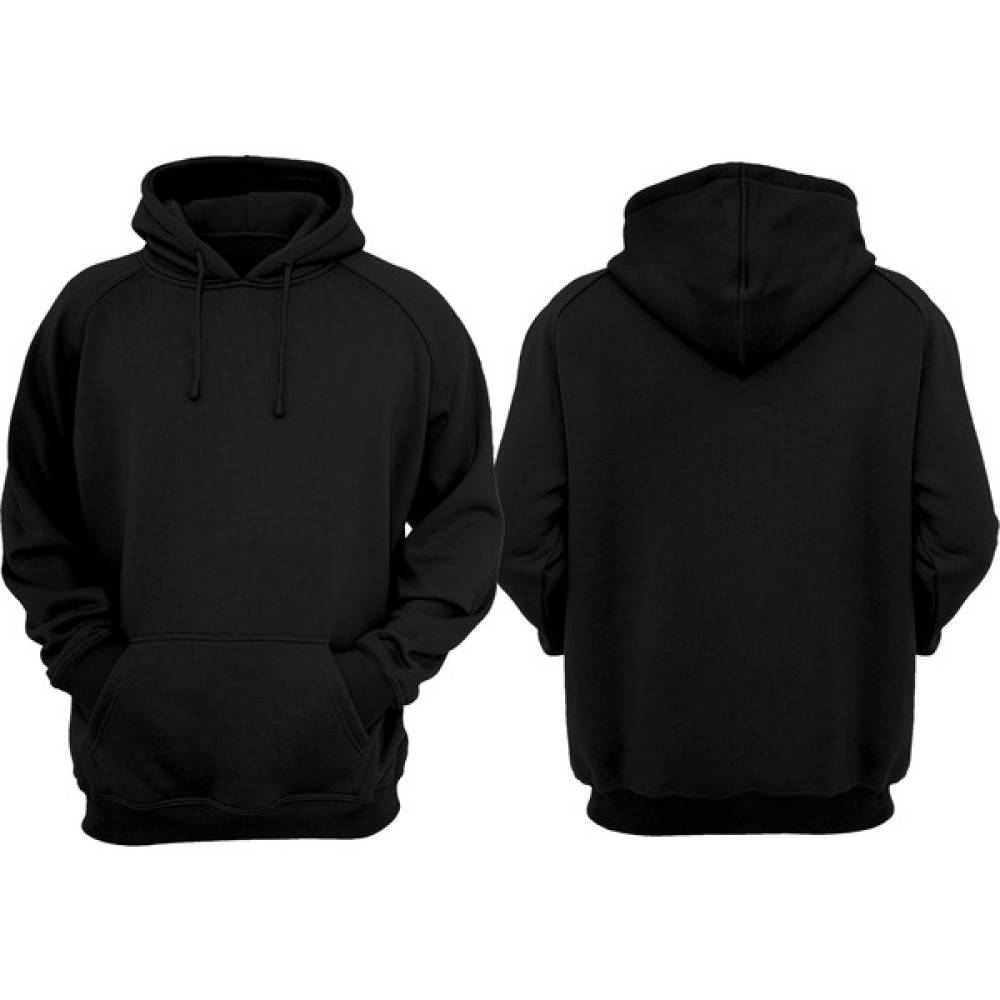 Vectorwear Erkek Siyah Basic Sweatshirt Pamuk Normal Kalıp Hoodie Erkek Sweatshirt Fiyatı