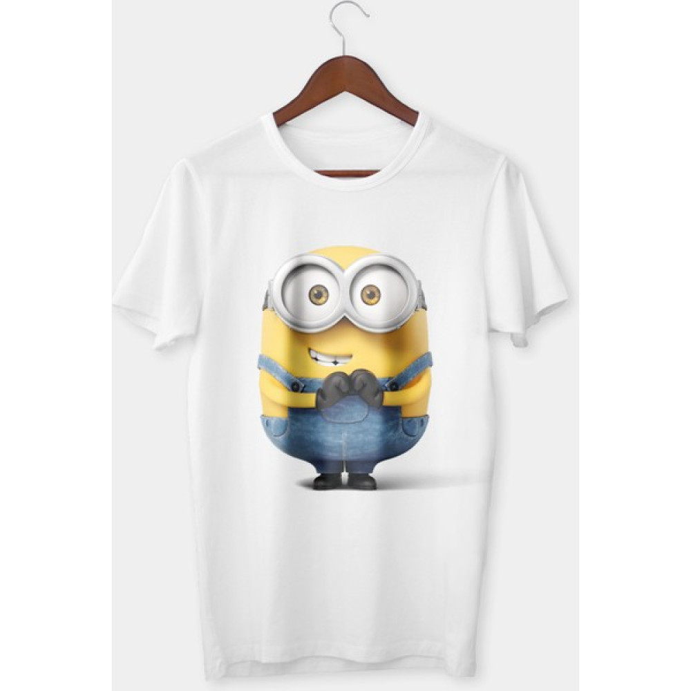 Vectorwear Minyonlar Minions Bisiklet Yaka Unisex T-Shirt Erkek T-shirt Fiyatı