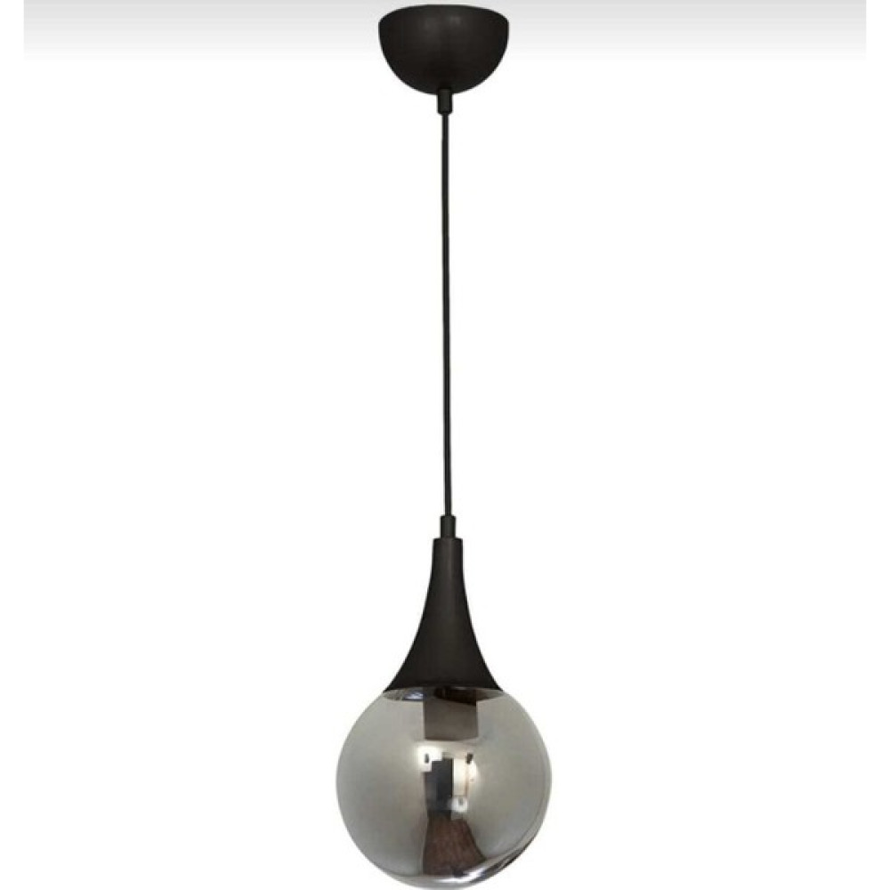 Veda Light Damla Tekli Sarkıt Model Avize- Bal Cam Yuvarlak- Siyah Modern- Mutfak- Salon Avize Fiyatı