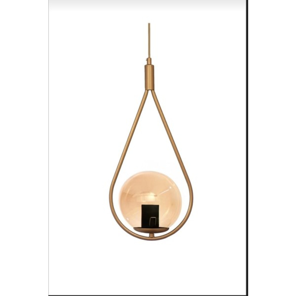 Veda Light Globe Tekli Eskitme Sarkıt Avize Hakiki Bal Camlı Modern Sarkıt Yatak Odası Mutfak Salon Avize Fiyatı