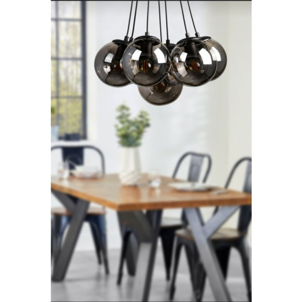 Veda Light Lotus Sarkıt Model 7'li Füme Cam Modern Avize Avize Fiyatı
