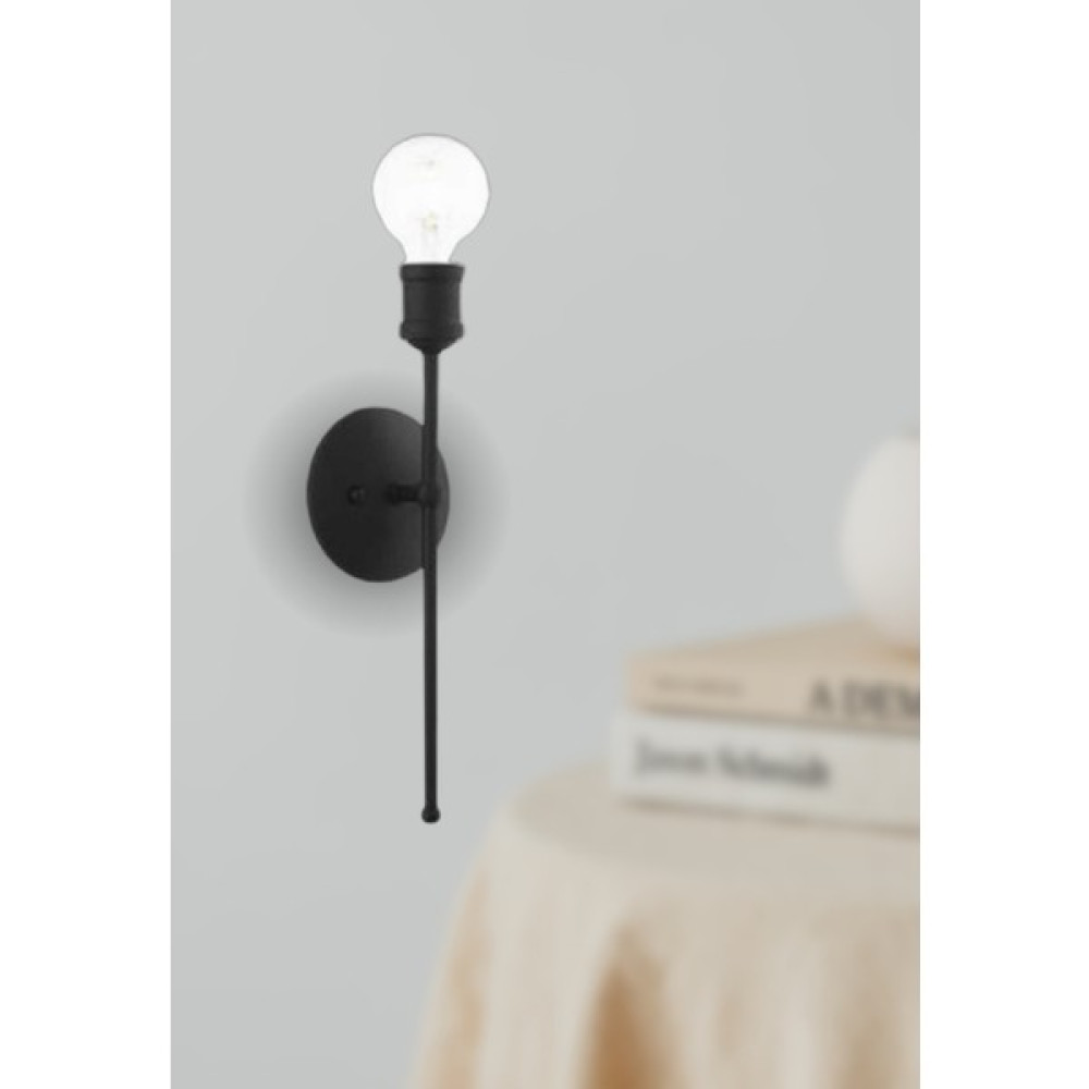 Veda Light Moson Tekli Siyah Duvar Lambası Yatak Odası-Yatak Başı-Banyo Için Modern Retro Aplik Avize Fiyatı