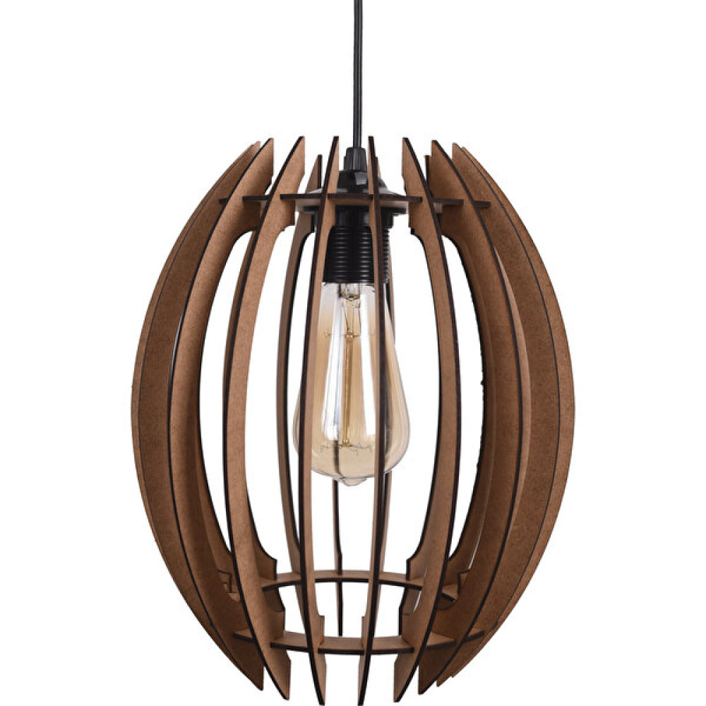 Vedemo Tekli Sarkıt Plywood Ahşap Avize - 1'li Avize Fiyatı