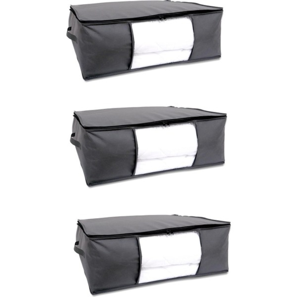 Vedsey 3'lü Set Baza Altı Düzenleyici Pencereli Büyük Boy Hurç Antrasit Gri 70X50X25 cm Hurç Fiyatı