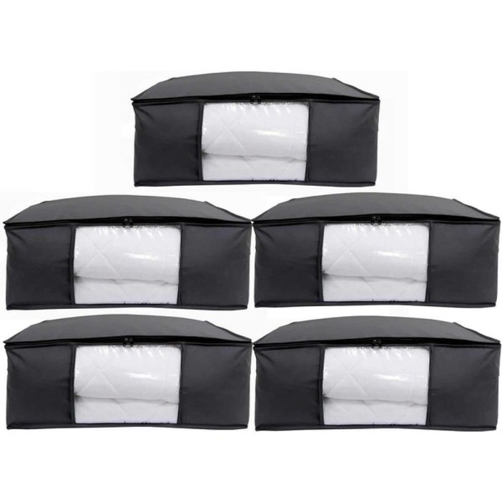 Vedsey 5'li Set Baza Altı Düzenleyici Pencereli Büyük Boy Hurç Siyah 70X50X25 cm Hurç Fiyatı