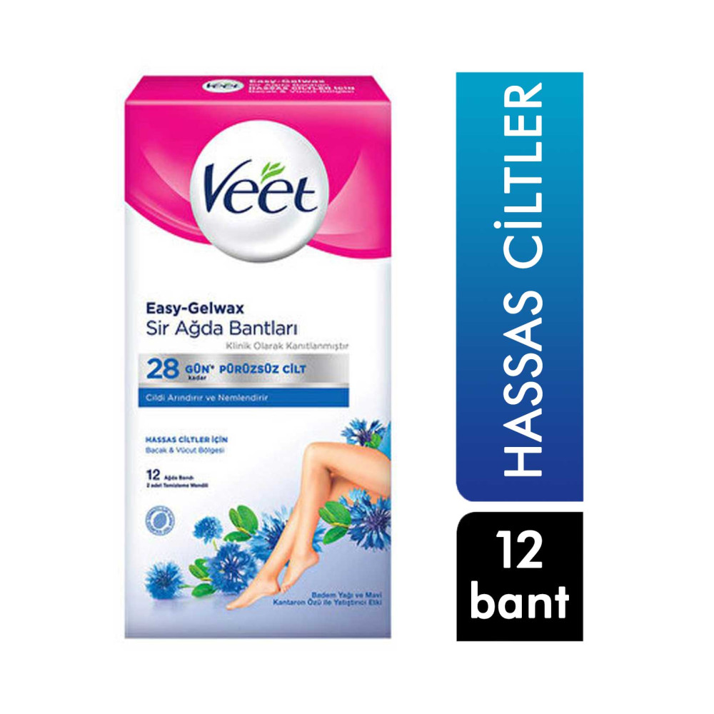 Veet Ağda Bandı 12'li Paket Hassas Ciltler İçin Ağda Ürünleri ve Makineleri Fiyatı