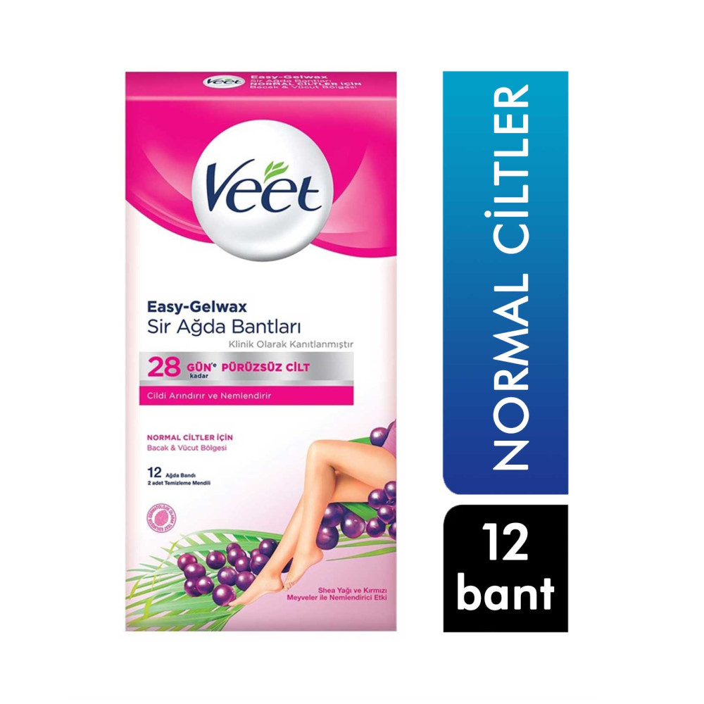 Veet Ağda Bandı 12'li Paket Normal Ciltler İçin Ağda Ürünleri ve Makineleri Fiyatı