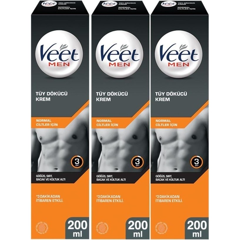 Veet Men Erkekler İçin Tüy Dökücü Krem 200 ml x 3 - Dermatolojik Olarak Test Edilmiş, 24 Saat Süren Nemlendirme ve Koku Önleyici Teknoloji SSD / Solid State Drive Fiyatı